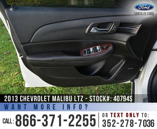 *** 2013 Chevrolet Malibu LTZ *** Remote Start - Camera - Sunroof -... for sale in Alachua, FL – photo 12