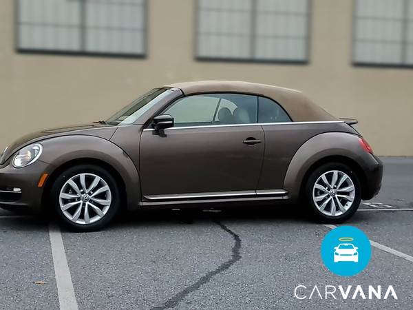 2014 VW Volkswagen Beetle TDI Convertible 2D Convertible Brown - -... for sale in Saint Paul, MN – photo 4