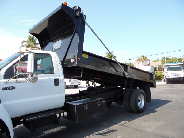 Ford F750 Flatbed 16 DUMP BODY TRUCK Dump Work flat bed DUMP TRUCK for sale in south florida, FL – photo 11