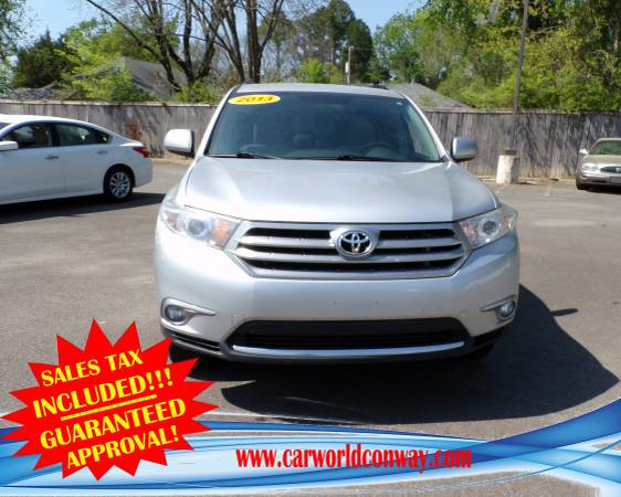 2013 Toyota Highlander GUARANTEED APPROVALS SALES TAX INCLUDED for sale in Conway, AR – photo 2