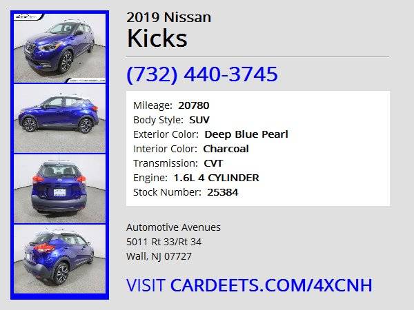 2019 Nissan Kicks, Deep Blue Pearl - cars & trucks - by dealer -... for sale in Wall, NJ – photo 22