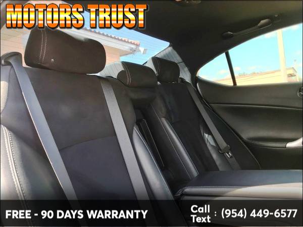 2011 Lexus IS 250 4dr Sport Sdn Auto RWD 90 Days Car Warranty for sale in Miami, FL – photo 19
