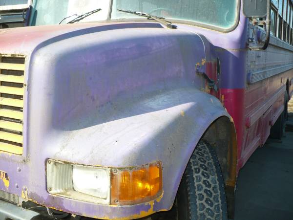 90s model school bus diesel with auto Motor home potential - cars & for sale in Riddle, OR – photo 2
