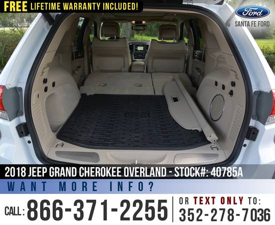 ‘18 Jeep Grand Cherokee Overland 4X4 *** Sunroof, Leather, Camera... for sale in Alachua, FL – photo 14