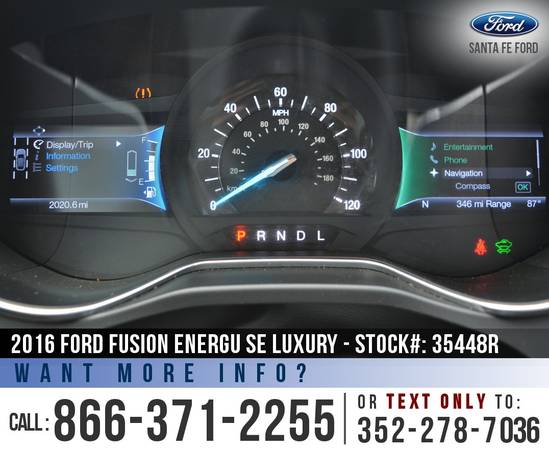 ‘16 Ford Fusion Energi SE Luxury *** SiriusXM, Sunroof, Leather *** for sale in Alachua, FL – photo 14