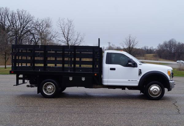 2017 Ford F550 XL - 12ft Flatbed - RWD 6 7L V8 Power Stroke (A05562) for sale in Dassel, MN – photo 4