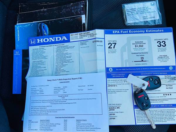 2011 Honda Fit Sport ~ original owner, low mileage - cars & trucks -... for sale in San Jose, CA – photo 12