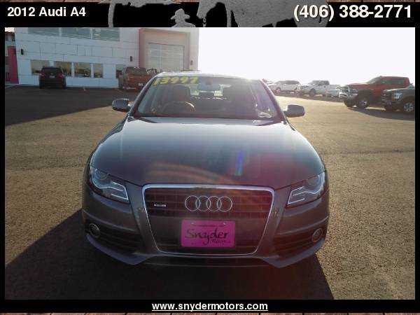 2012 Audi A4 Premium Plus, ONLY 50K MILES!, AWD, TURBO! for sale in Belgrade, MT – photo 2