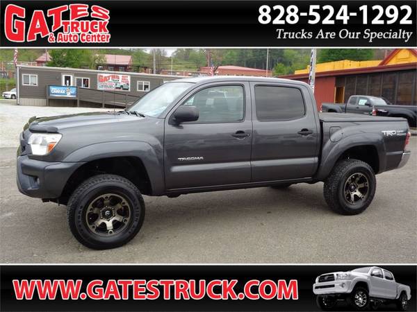 2014 Toyota Tacoma Double Cab 4WD V6 SR5 TRD-Off Road Gray - cars for sale in Franklin, NC – photo 2