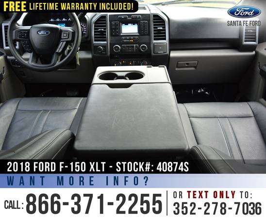 2018 FORD F-150 XLT 4X4 Leather, Backup Camera, F150 4WD for sale in Alachua, FL – photo 15