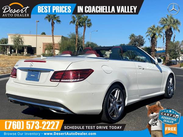 2017 Mercedes-Benz E 400 16,000 miles LIKE NEW 1 OWNER Convertible w... for sale in Palm Desert , CA – photo 3
