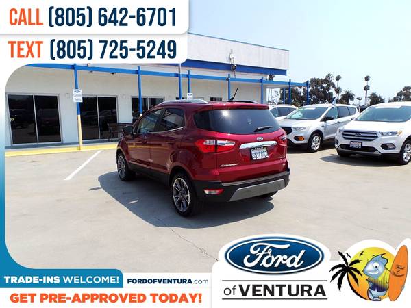 317/mo - 2019 Ford EcoSport Titanium - - by dealer for sale in Ventura, CA – photo 4