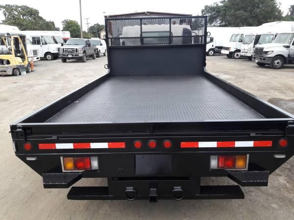 2014 ISUZU NPR 14 FEET FLATBED LOW MILES 66460 - - by for sale in San Jose, OR – photo 5