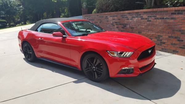 2016 Ford Mustang Ecoboost Premium Convertible - cars & trucks - by... for sale in Sherrills Ford, NC – photo 2