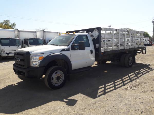 2018 FORD F550 16ft STAKE FLATBED WITH LIFTGATE 6 8L V10 MILES for sale in San Jose, CA – photo 15