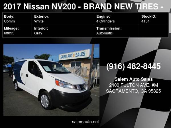 2017 Nissan NV200 - BRAND NEW TIRES - SHELF - BLUETOOTH - AC BLOWS for sale in Sacramento , CA – photo 20