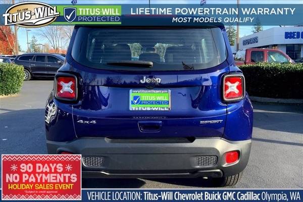 2019 JEEP RENEGADE 4x4 4WD SUV Sport SPORT - cars & trucks - by... for sale in Olympia, WA – photo 3