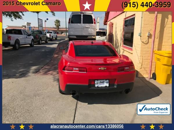 2015 Chevrolet Camaro 2dr Cpe LT w/1LT *Easy Financing* - cars &... for sale in El Paso, TX – photo 4