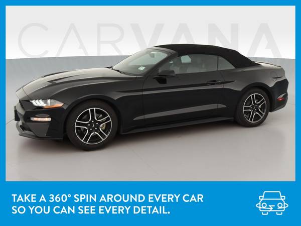 2019 Ford Mustang EcoBoost Convertible 2D Convertible Black for sale in Atlanta, MD – photo 3