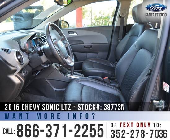 *** 2016 Chevy Sonic LTZ *** Camera - Cruise - BELOW $12K! for sale in Alachua, FL – photo 11