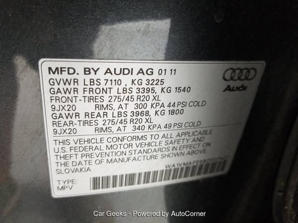 2011 Audi Q7 Premium TDI * Loaded * Wholesale * We Finance for sale in Fort Lauderdale, FL – photo 15