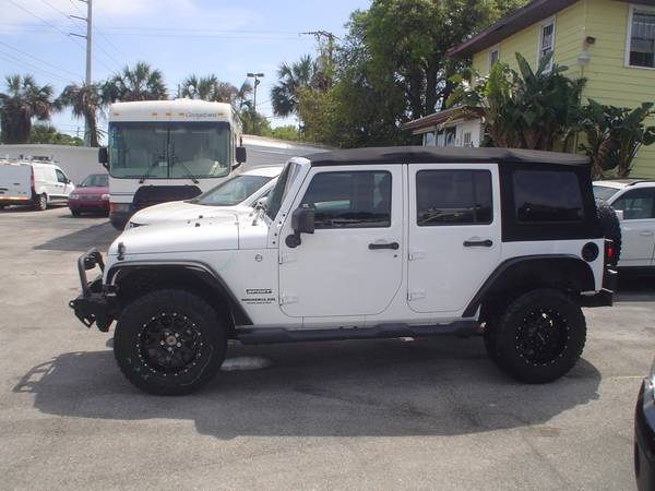 14 Florida Jeep wrangler nds rebuilt fixer 74kk new top - cars & for sale in Merritt Island, FL – photo 2