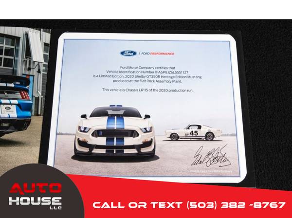 2020 FORD Shelby GT350R Heritage We Ship Nation Wide for sale in Portland, NY – photo 9