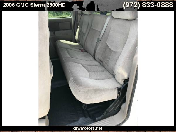 2006 GMC Sierra 2500HD 4WD SLE1 Ext Cab Diesel for sale in Lewisville, TX – photo 20