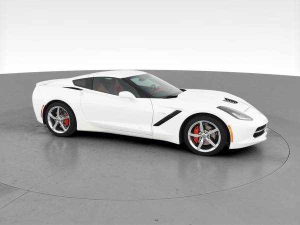 2014 Chevy Chevrolet Corvette Stingray Coupe 2D coupe White -... for sale in Palmdale, CA – photo 14