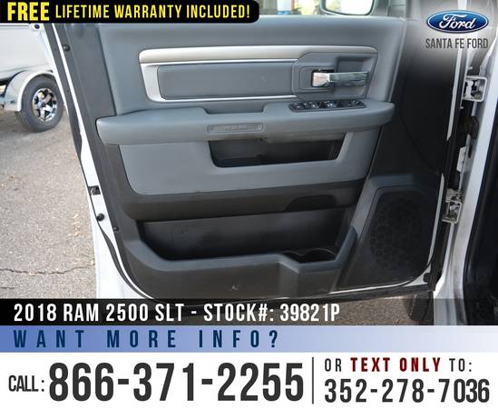 *** 2018 RAM 2500 SLT 4WD *** Tinted Windows - Camera - SiriusXM for sale in Alachua, GA – photo 12
