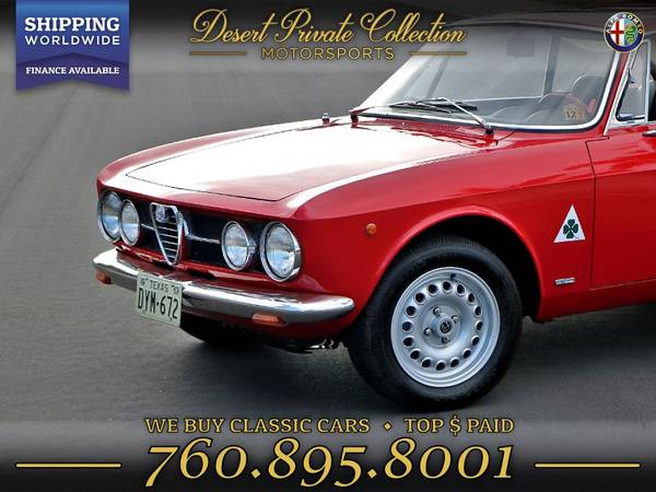 1969 Alfa Romeo GTV Coupe 1750 injection Coupe that performs beyond... for sale in Palm Desert, NY – photo 3