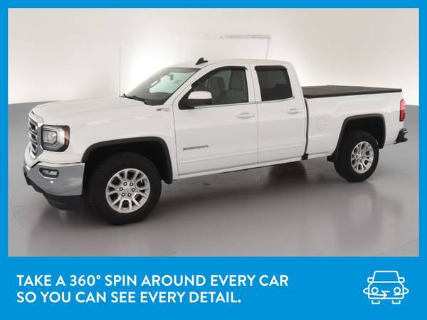 2017 GMC Sierra 1500 Double Cab SLE Pickup 4D 6 1/2 ft pickup White for sale in Washington, District Of Columbia – photo 3