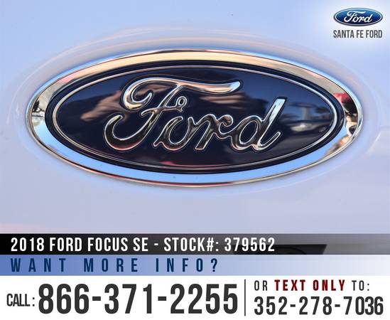 2018 FORD FOCUS SE *** Tinted, Backup Camera, SYNC *** for sale in Alachua, FL – photo 21
