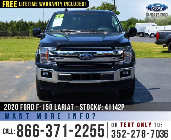 2020 Ford F150 Lariat 4WD SYNC - Tonneau Cover - Ecoboost for sale in Alachua, GA – photo 2