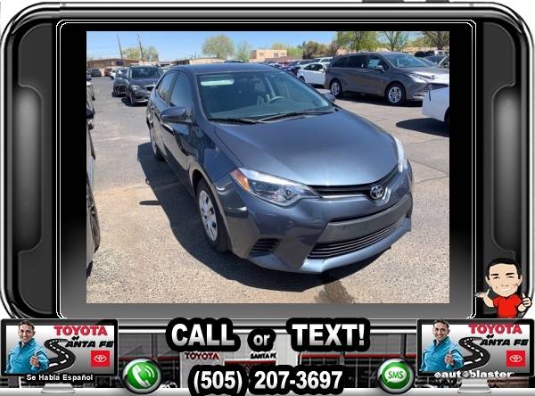 2016 Toyota Corolla Le Eco - - by dealer - vehicle for sale in Santa Fe, NM – photo 2