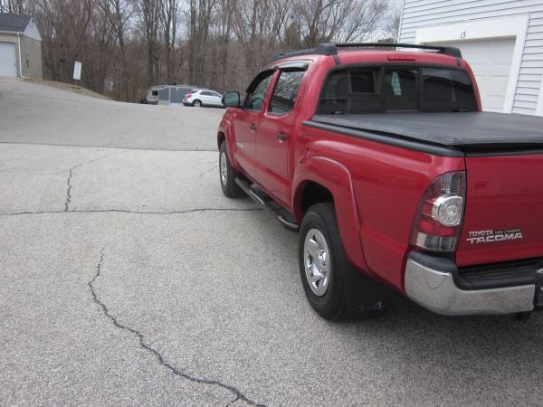 2013 Toyota Tacoma Double Cab SR5 4x4 V6 Auto 32K Red ONE OWNER for sale in East Derry, RI – photo 7