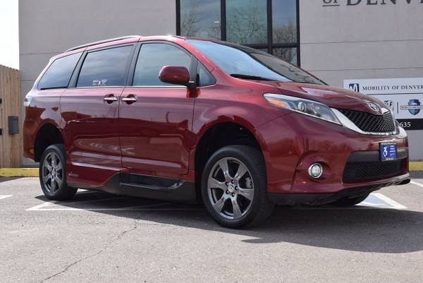 2017 Toyota Sienna SE FWD 8-Passenger RED - - by for sale in Denver, NM – photo 3