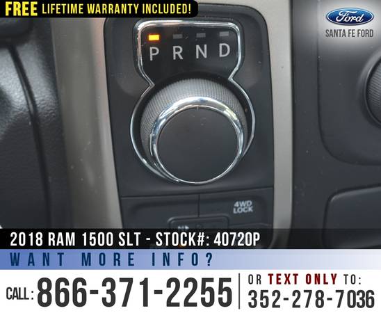 *** 2018 RAM 1500 SLT 4WD *** SiriusXM - Camera - Tinted Windows -... for sale in Alachua, GA – photo 13