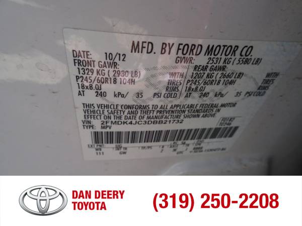 2013 Ford Edge SEL White Platinum Tri-Coat Metallic for sale in Cedar Falls, IA – photo 20