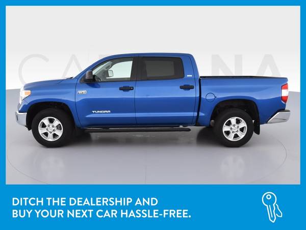 2017 Toyota Tundra CrewMax SR5 Pickup 4D 5 1/2 ft pickup Blue for sale in Arlington, TX – photo 4