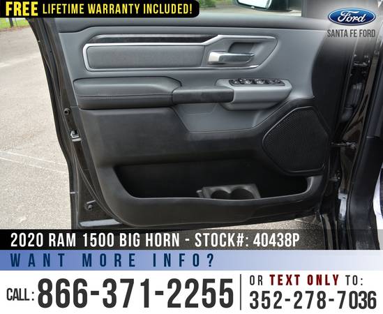 2020 Ram 1500 Big Horn 4WD Homelink, Camera, Cruise Control for sale in Alachua, AL – photo 8