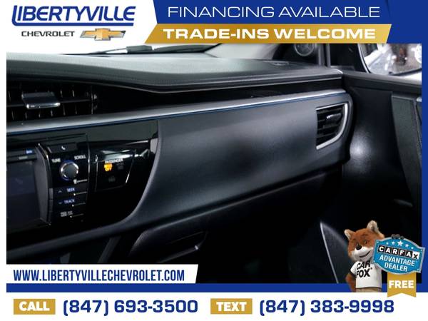 291/mo - 2016 Toyota Corolla L - - by dealer for sale in Libertyville, IL – photo 11