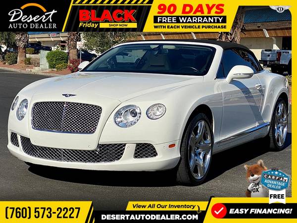 2014 Bentley Continental GT Convertible BEAUTIFUL inside and out! -... for sale in Palm Desert , CA – photo 9