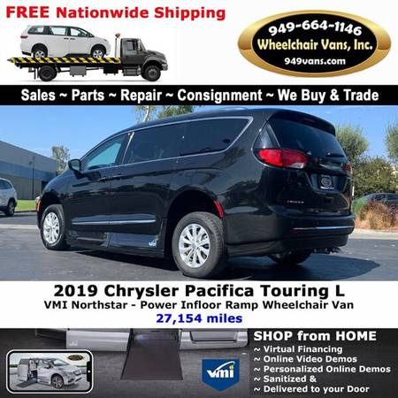 2019 Chrysler Pacifica Touring L Wheelchair Van VMI Northstar - Pow... for sale in LAGUNA HILLS, UT – photo 9