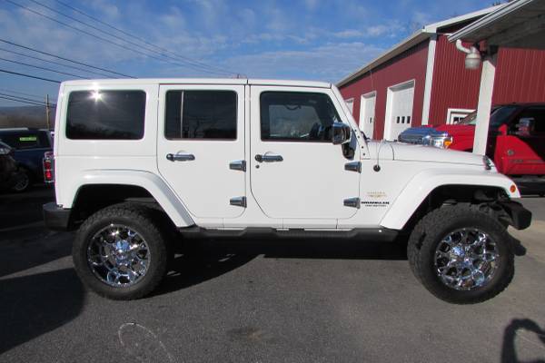 2013 JEEP WRANGLER SAHARA LIFTED LEATHER EXCL COND SHARP (ALL... for sale in Linden, PA – photo 4