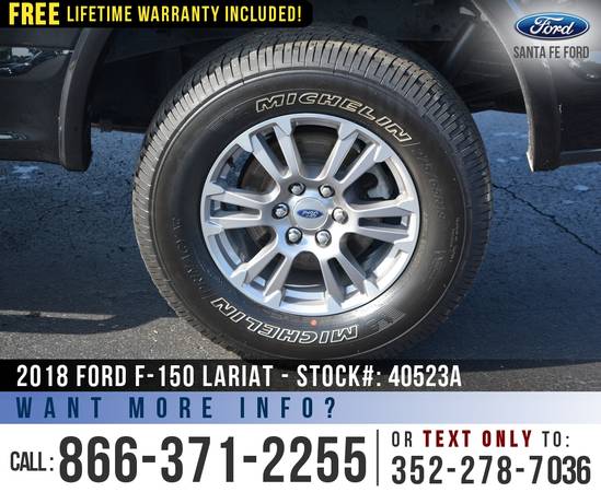 2018 Ford F150 Lariat 4WD *** Leather Seats, SYNC, Touchscreen *** -... for sale in Alachua, FL – photo 17