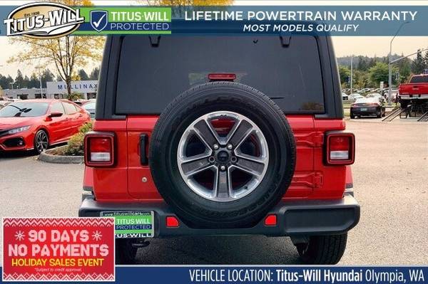 2019 Jeep Wrangler Unlimited 4x4 4WD SUV Electric Sahara Convertible... for sale in Olympia, WA – photo 3