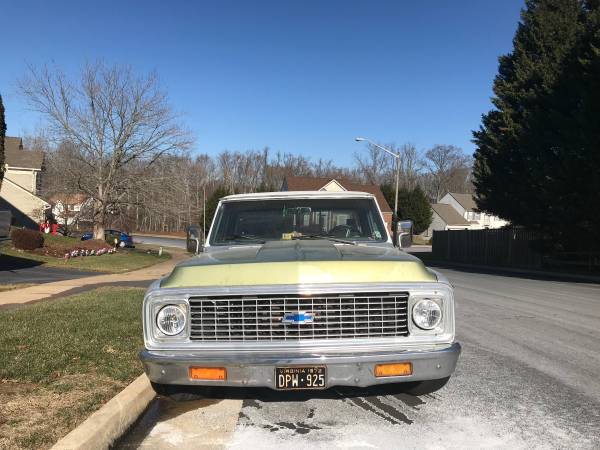1972 Chevrolet Cheyenne Super Big Block - PROTECTO PLATE - cars & for sale in Washington, District Of Columbia – photo 3