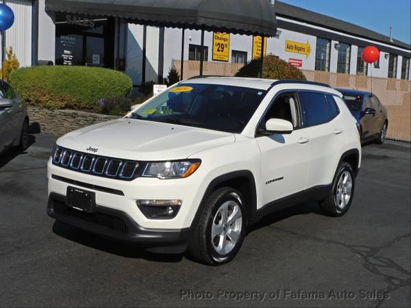 2019 *Jeep* *Compass* *Latitude 4x4* White Clearcoat - cars & trucks... for sale in Milford, MA – photo 2