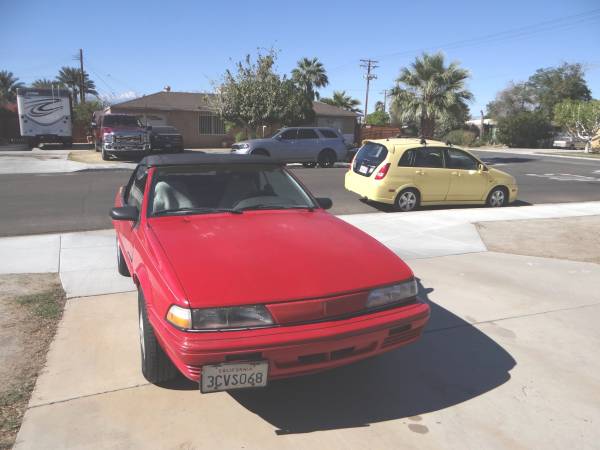1993 Pontiac Sunbird SE Convertible, Red w/ New Top! - cars & trucks... for sale in Indio, CA – photo 4